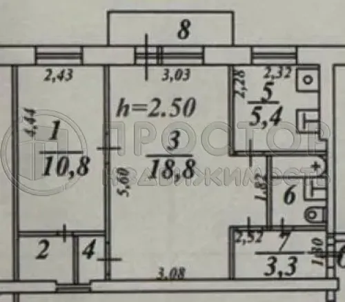 2-комнатная квартира, 43.9 м² - фото 22