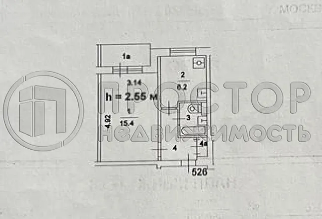 1-комнатная квартира, 29.2 м² - фото 17