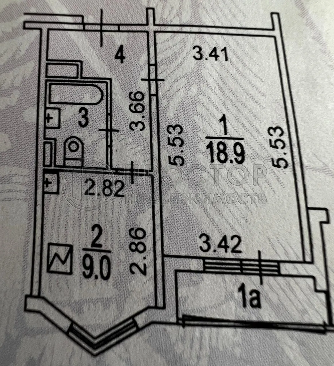 1-комнатная квартира, 37.2 м² - фото 10