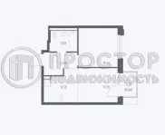 1-комнатная квартира, 35.29 м² - фото 21