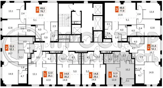 1-комнатная квартира, 36 м² - фото 8
