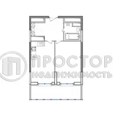 1-комнатная квартира, 45 м² - фото 18