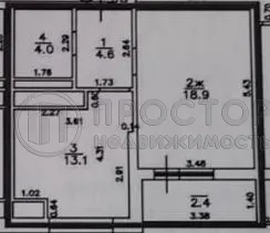 1-комнатная квартира, 43 м² - фото 37