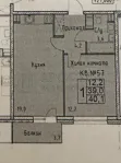 1-комнатная квартира, 41.1 м² - фото 33