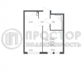 2-комнатная квартира, 32.81 м² - фото 26