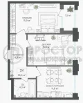 2-комнатная квартира, 58.9 м² - фото 7