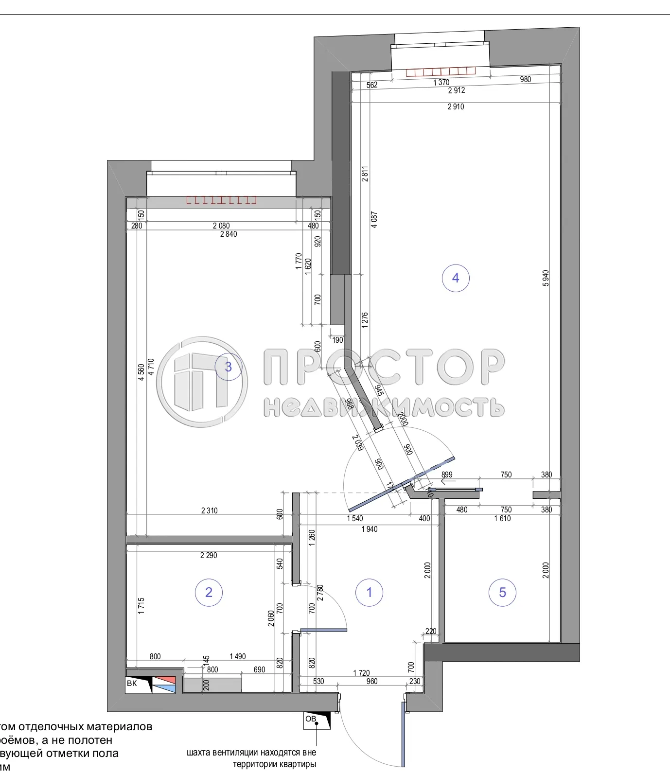 1-комнатная квартира, 45.5 м² - фото 22