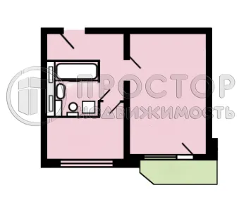 1-комнатная квартира, 36.9 м² - фото 20