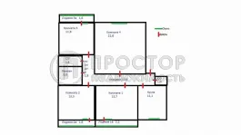 4-комнатная квартира, 98 м² - фото 16