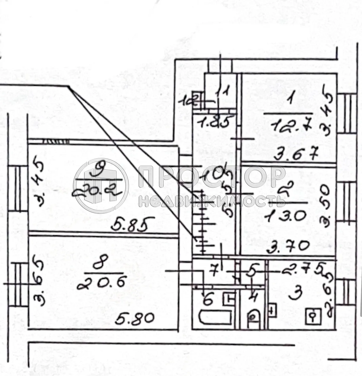 4-комнатная квартира, 93.2 м² - фото 34