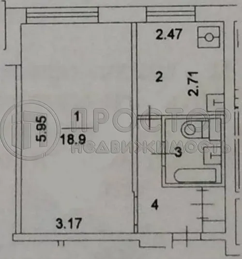 1-комнатная квартира, 32.6 м² - фото 9