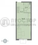Студия, 22.6 м² - фото 5