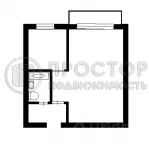 1-комнатная квартира, 37 м² - фото 19