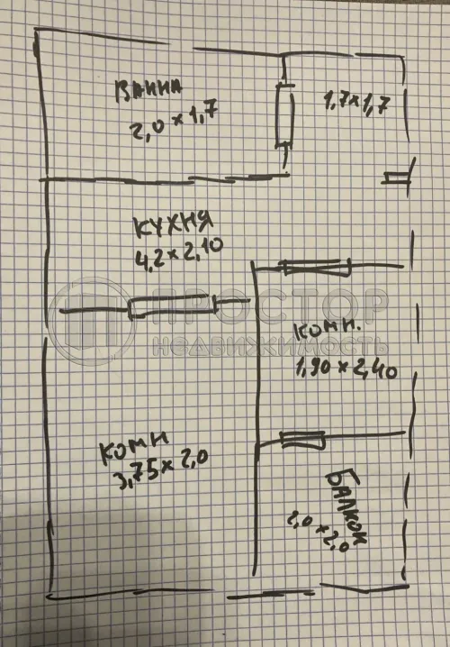 1-комнатная квартира, 30.6 м² - фото 6