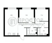2-комнатная квартира, 70.1 м² - фото 25
