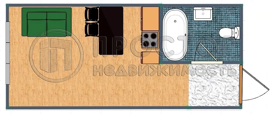 Студия, 22.1 м² - фото 8