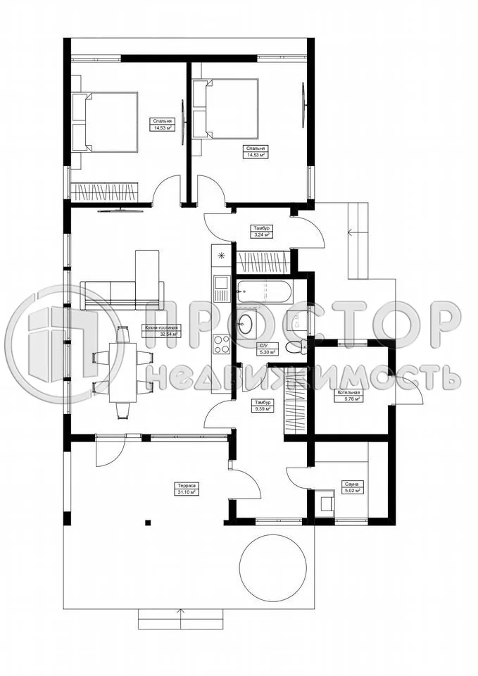 Дом, 95 м² - фото 26