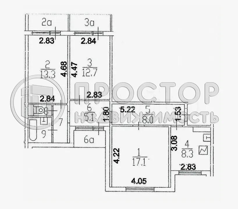 3-комнатная квартира, 72.9 м² - фото 18
