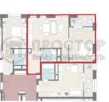 1-комнатная квартира, 49.08 м² - фото 22