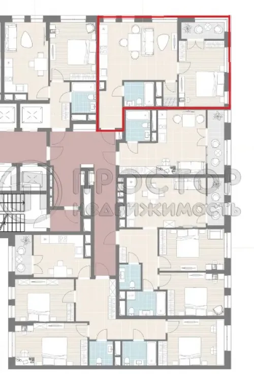 1-комнатная квартира, 49.08 м² - фото 12