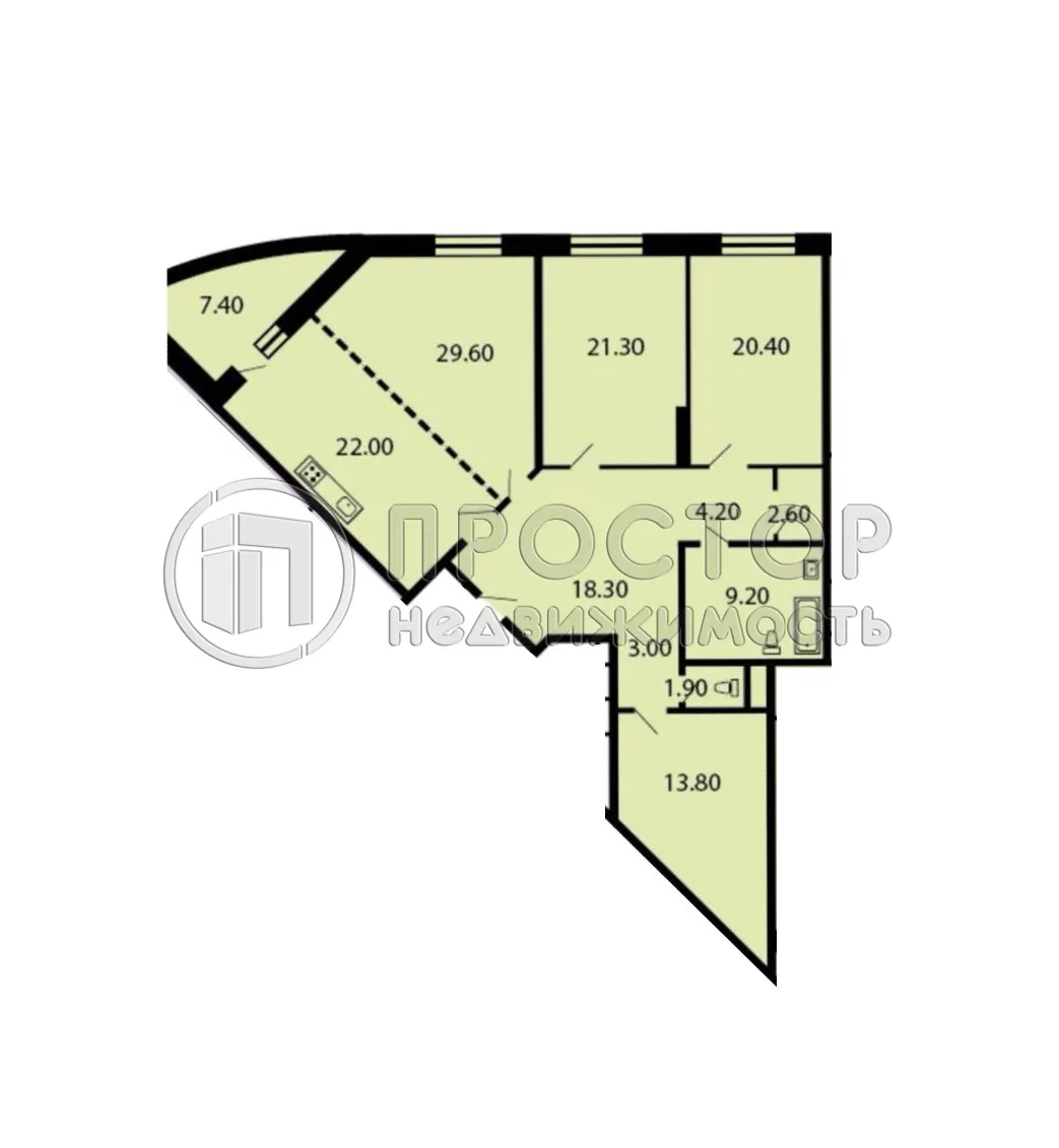 4-комнатная квартира, 148.1 м² - фото 27