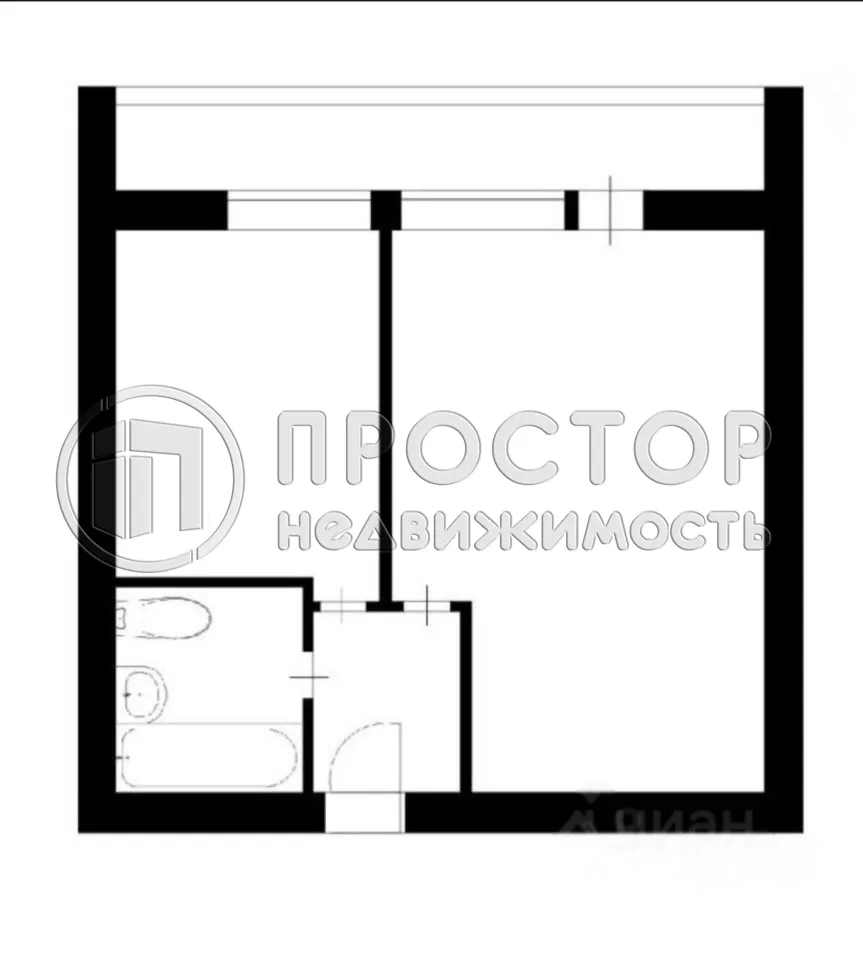 1-комнатная квартира, 34.5 м² - фото 2