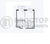 1-комнатная квартира, 35 м² - фото 8