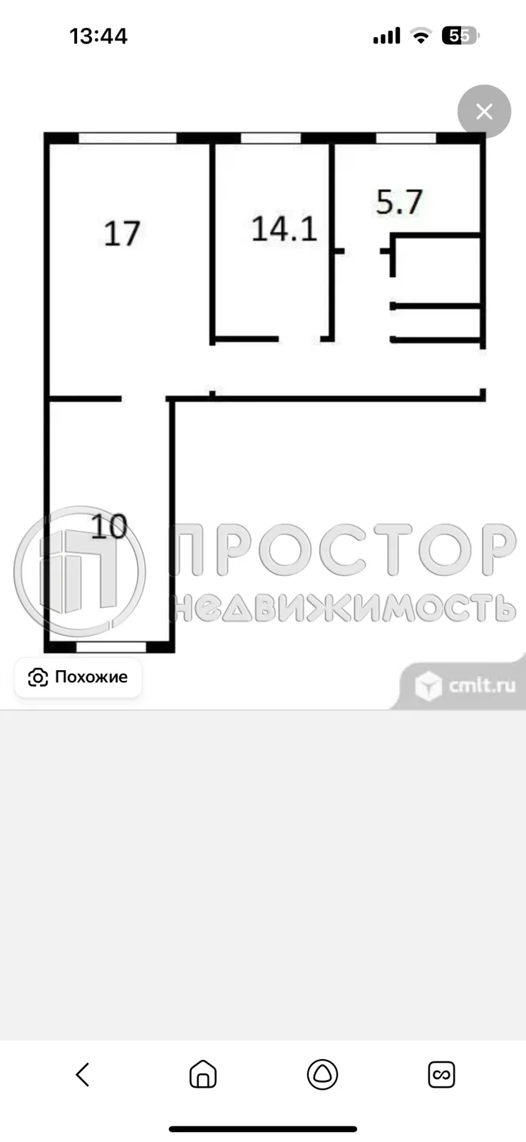 3-комнатная квартира, 56 м² - фото 17