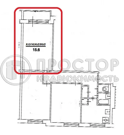 Комната, 15.6 м² - фото 10