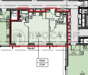 2-комнатная квартира, 58.8 м² - фото 15
