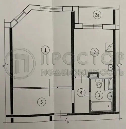 1-комнатная квартира, 42.3 м² - фото 18