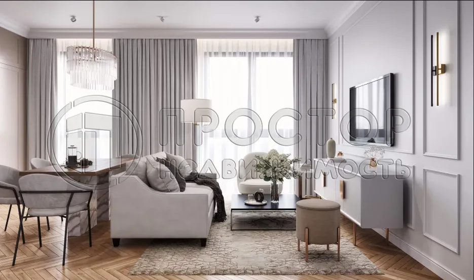 1-комнатная квартира, 55 м² - фото 8