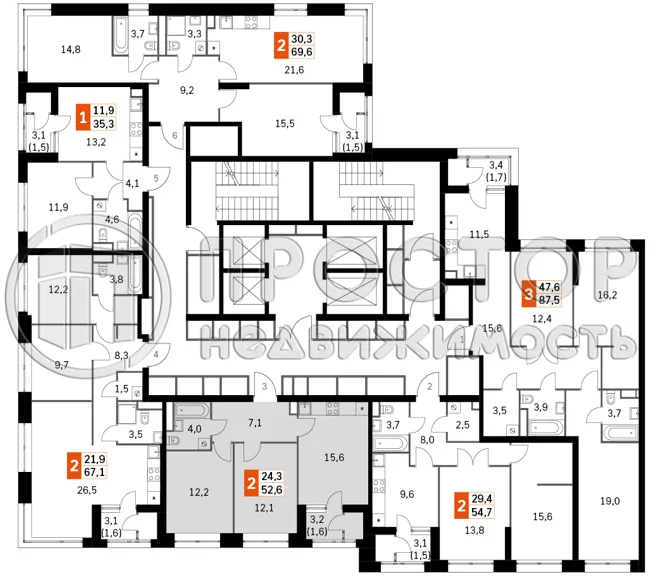 2-комнатная квартира, 52.6 м² - фото 6