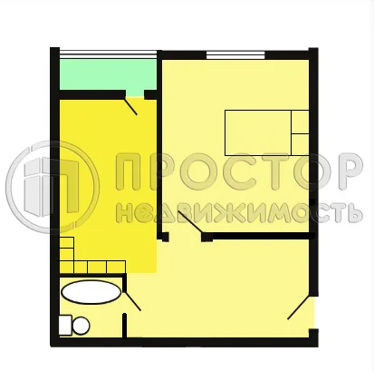2-комнатная квартира, 50.2 м² - фото 19