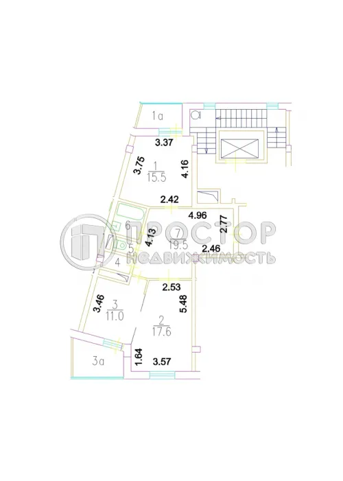 2-комнатная квартира, 69.8 м² - фото 23
