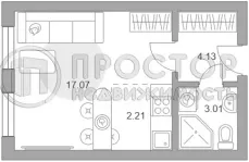 Студия, 26.7 м² - фото 43