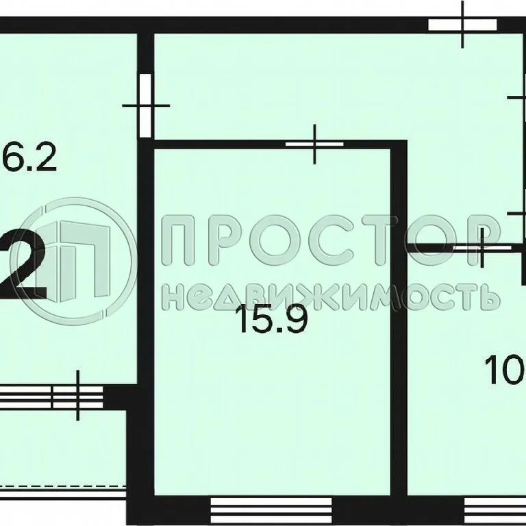 2-комнатная квартира, 56.3 м² - фото 5