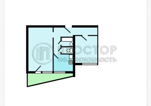2-комнатная квартира, 49.5 м² - фото 26
