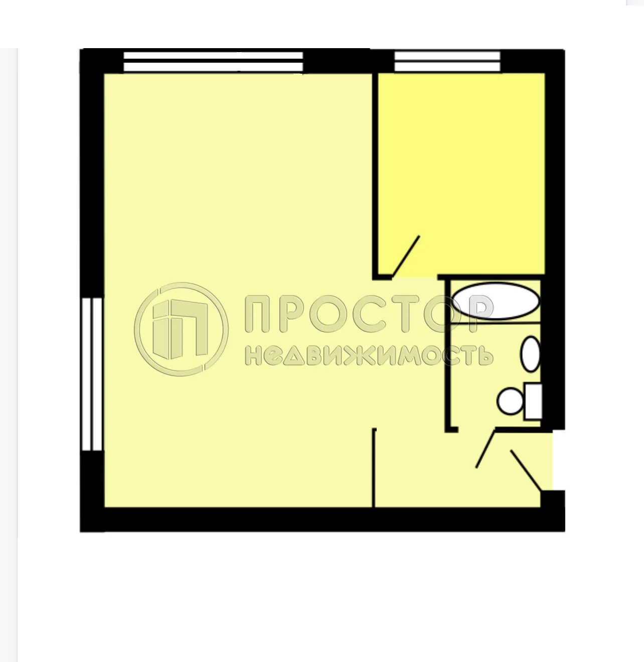 1-комнатная квартира, 31.1 м² - фото 13