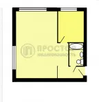1-комнатная квартира, 31.1 м² - фото 25