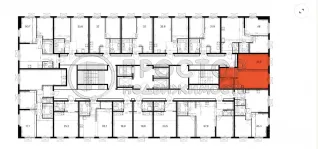 1-комнатная квартира, 42.57 м² - фото 31