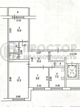 3-комнатная квартира, 62.7 м² - фото 23