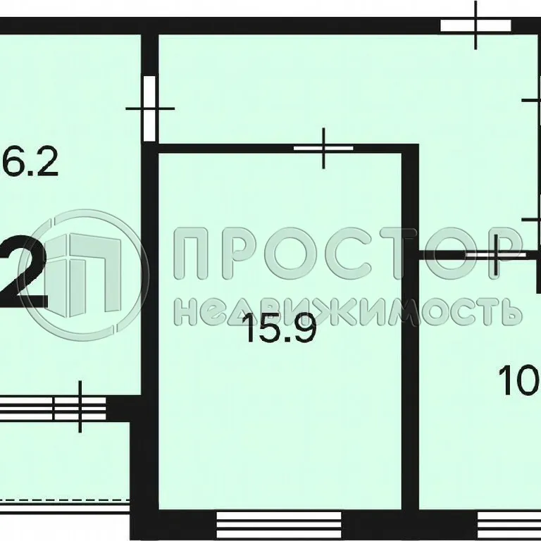 2-комнатная квартира, 56.3 м² - фото 5