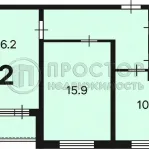 2-комнатная квартира, 56.3 м² - фото 11