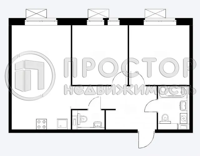 3-комнатная квартира, 61 м² - фото 12