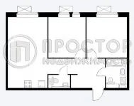3-комнатная квартира, 61 м² - фото 23