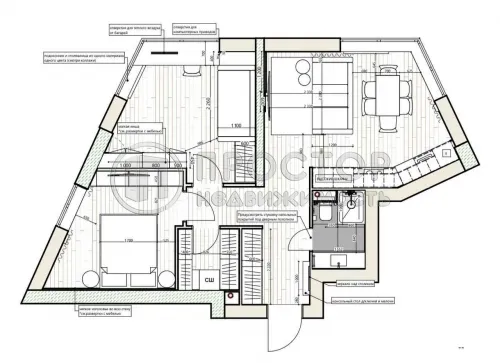 3-комнатная квартира, 63 м² - фото 29