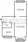 2-комнатная квартира, 45 м² - фото 11