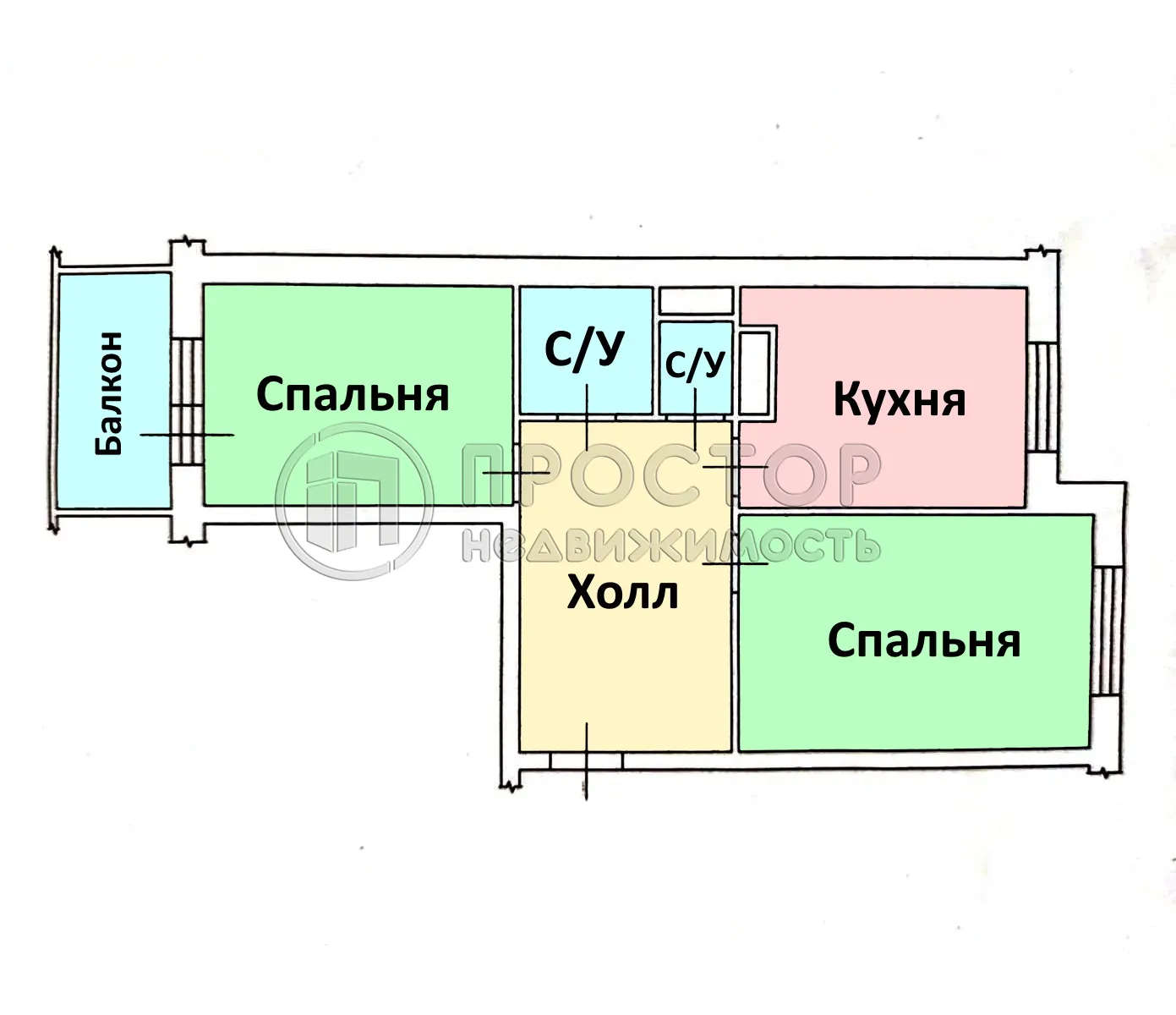 2-комнатная квартира, 58.8 м² - фото 18