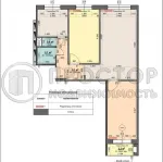3-комнатная квартира, 65 м² - фото 35